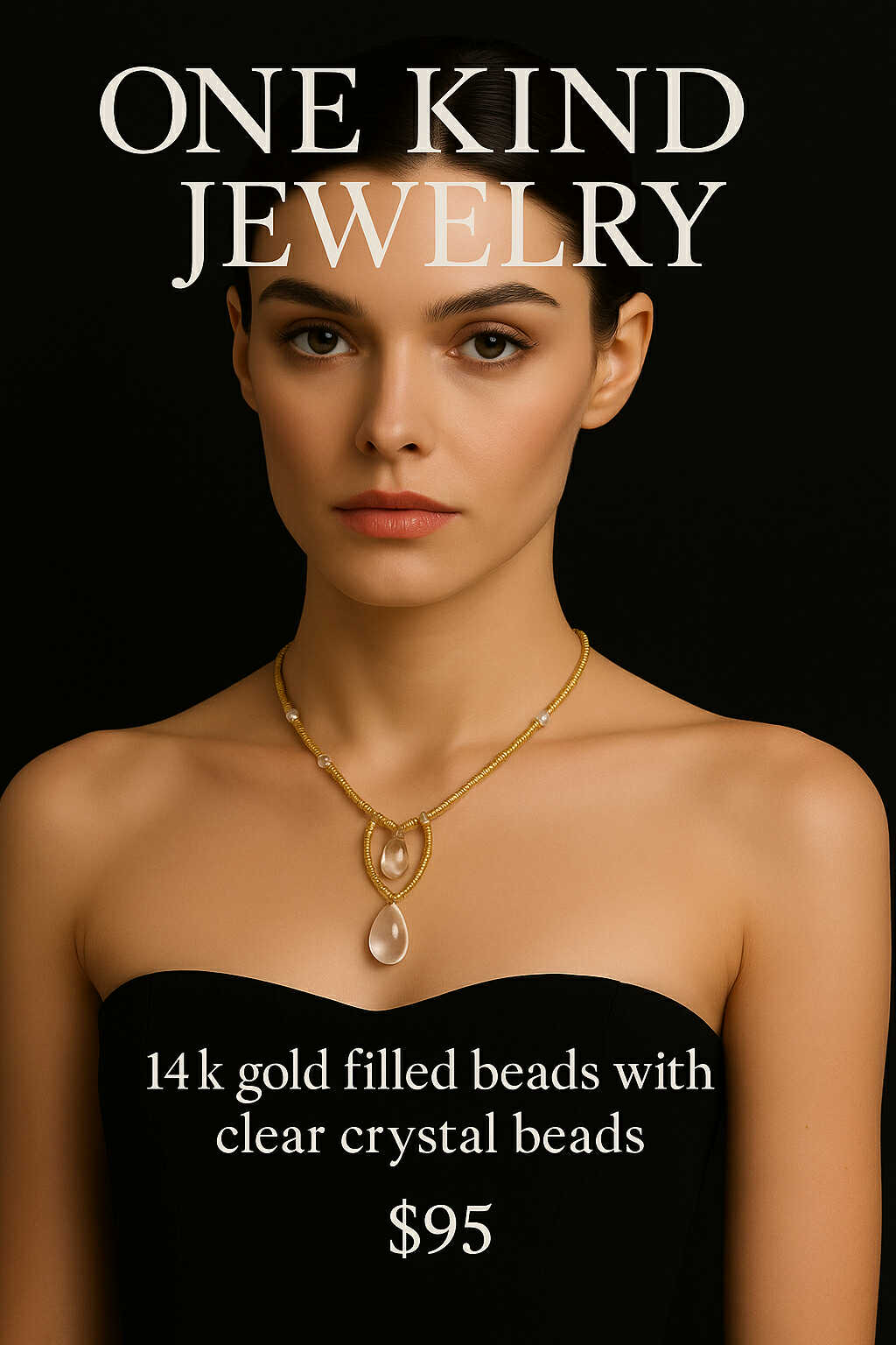 14K Gold Filled Beads Clear Crystal Beads