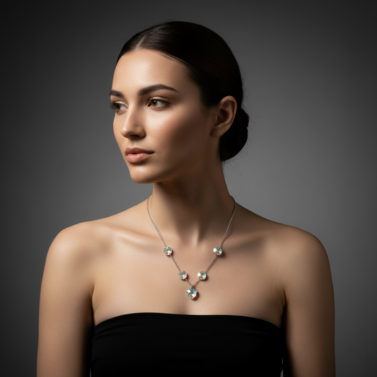 Crystal and Sterling Silver Necklace