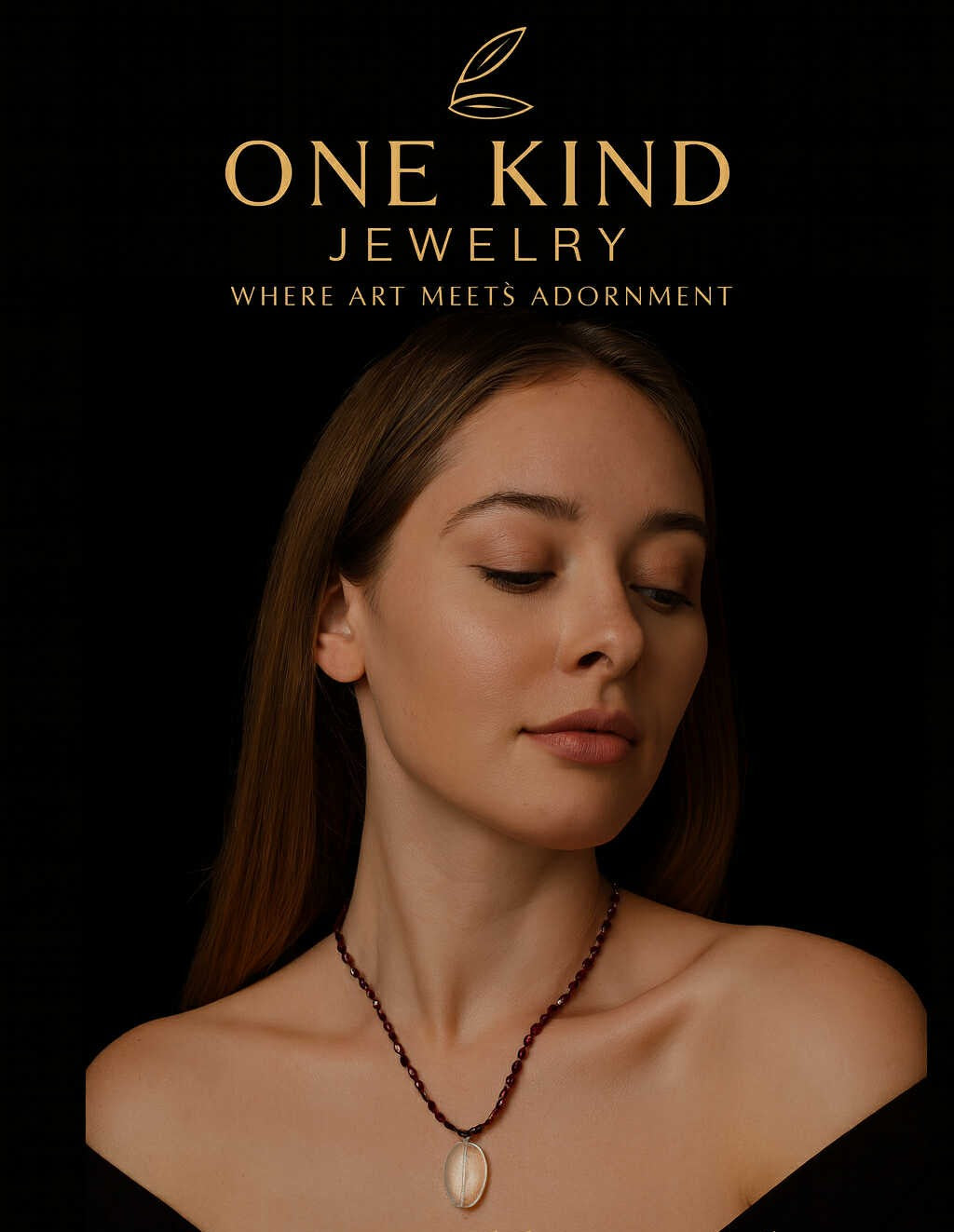 Garnet With Clear Quartz Pendant