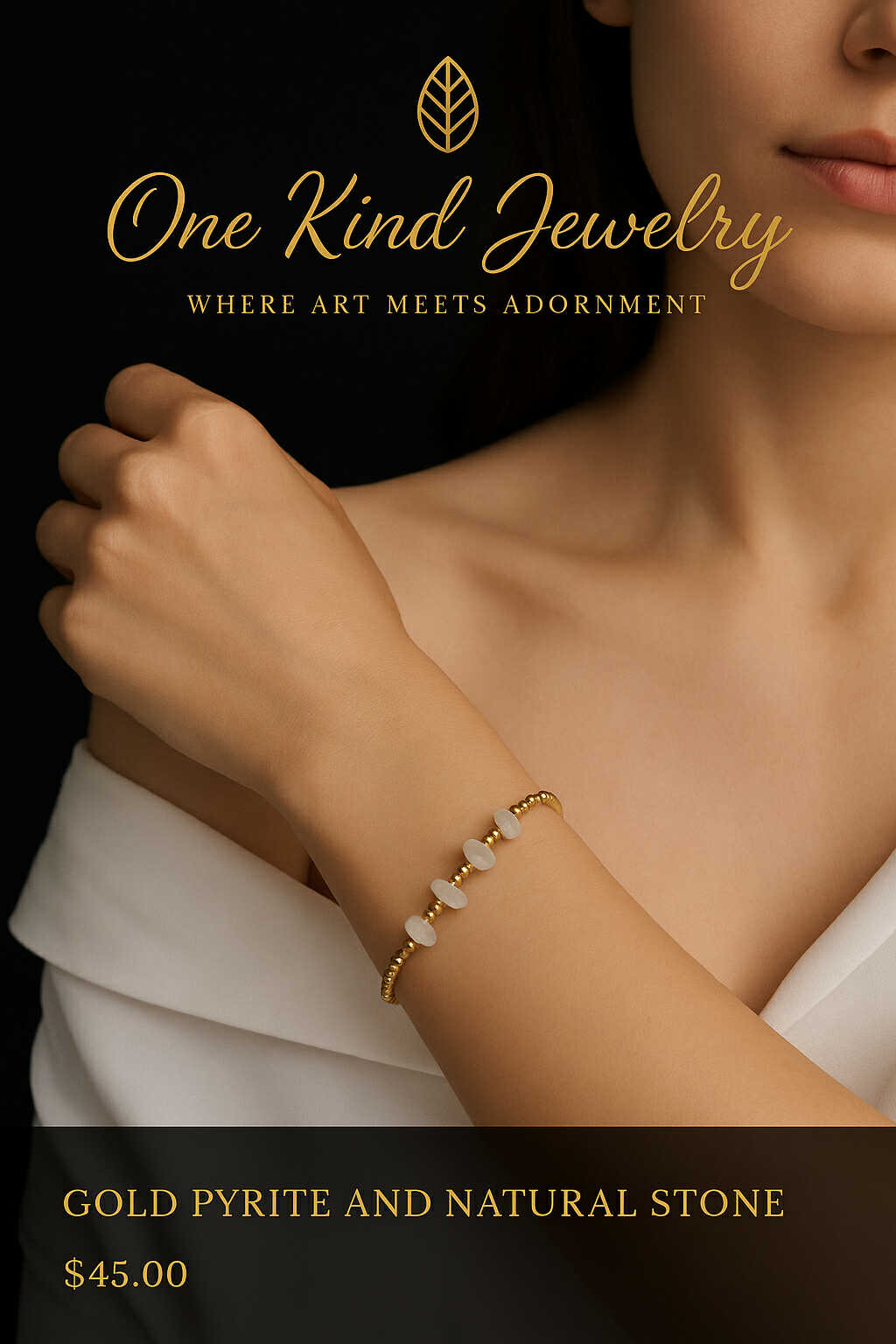 Gold Pyrite and Natural Stone