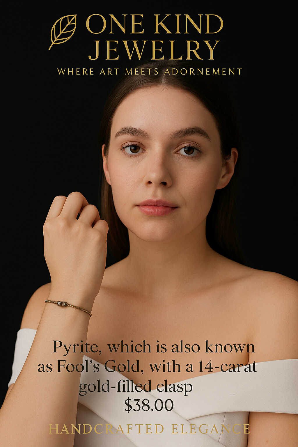 Pyrite (Fool’s Gold) with 14K Gold Filled Clasp