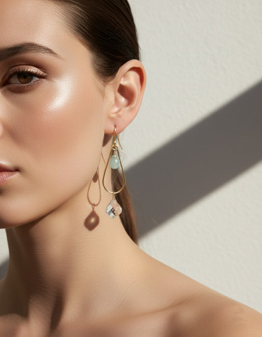 Sterling Silver Wire Wrap Natural Stones