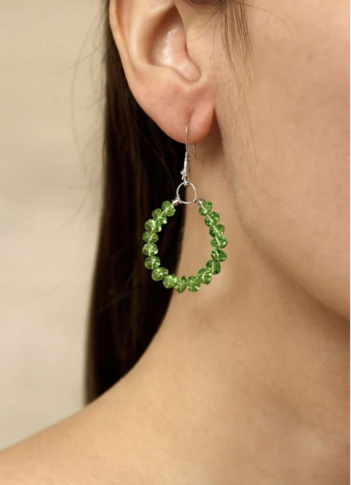 Sterling Silver and Crystal Earrings