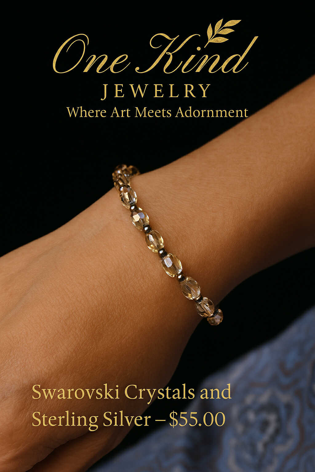 Swarovski Crystals and Sterling Silver