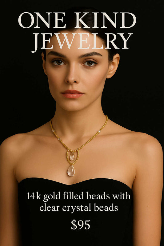 14K Gold Filled Beads Clear Crystal Beads