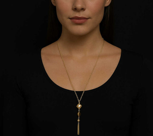 14K Gold Filled Chain Swarovski Crystals - 48” Long