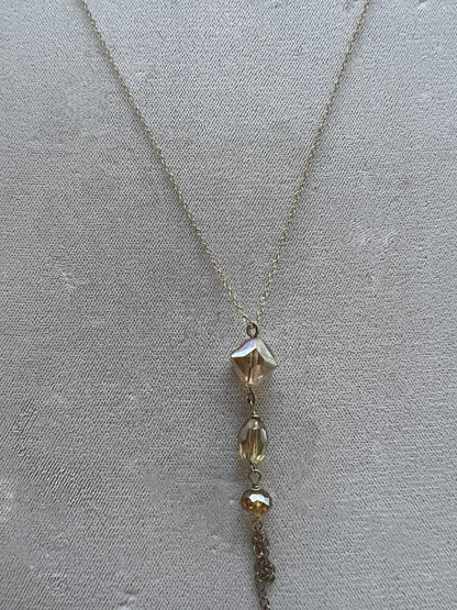 14K Gold Filled Chain Swarovski Crystals - 48” Long