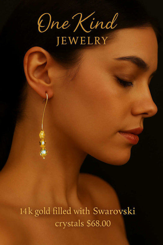 14K Gold Filled with Swarovski Crystals