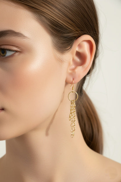 14K Gold Filled Chain Earrings