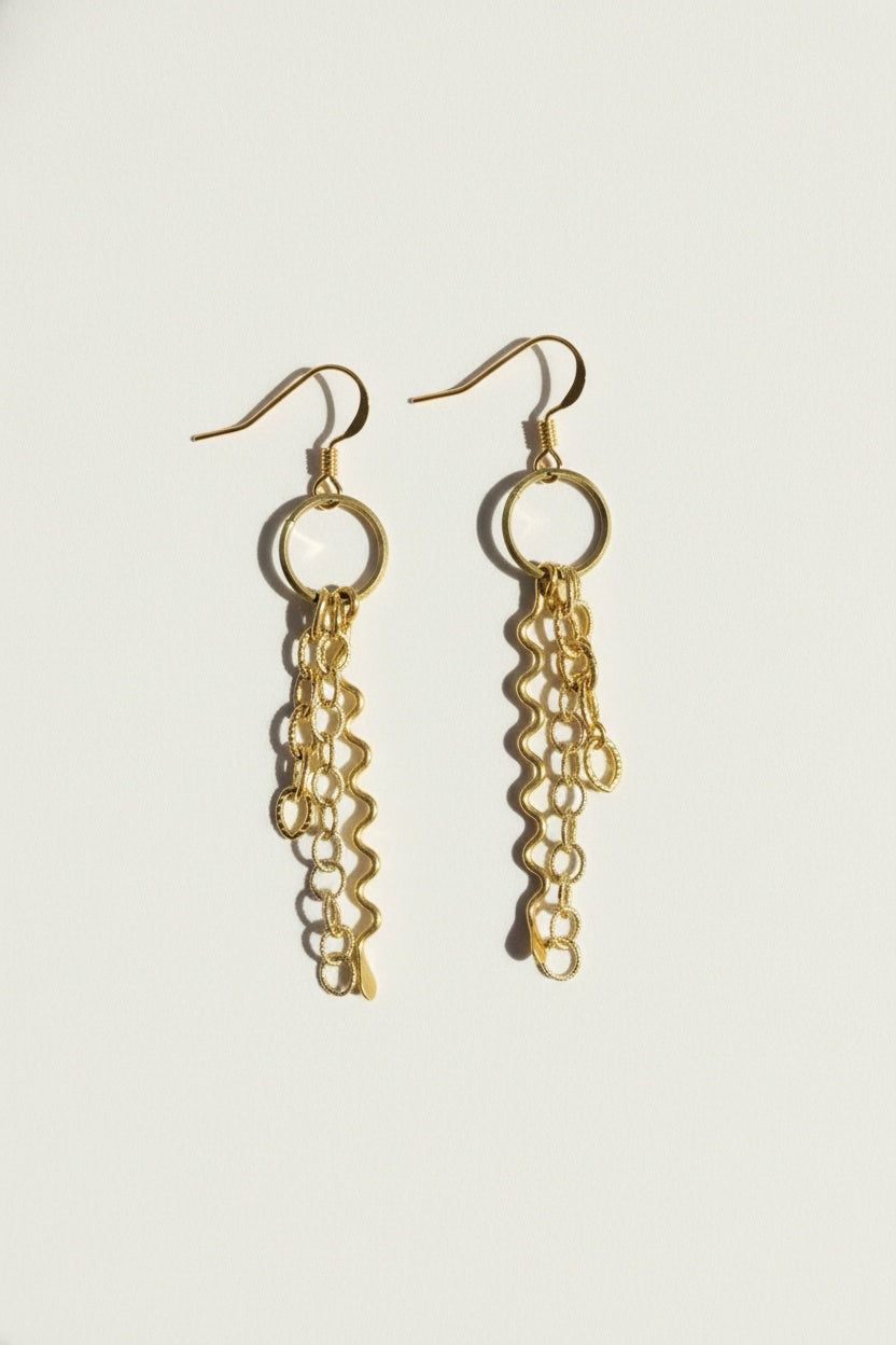 14K Gold Filled Chain Earrings