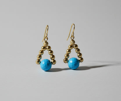 14k Gold Filled with Gold Plated and Natural Stone Beads