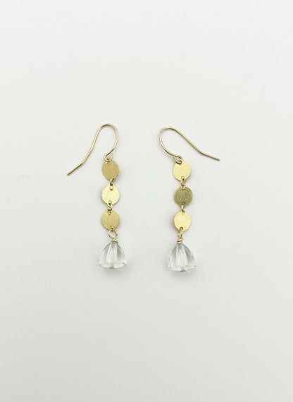 14K Gold Filled with Light Green Amethyst