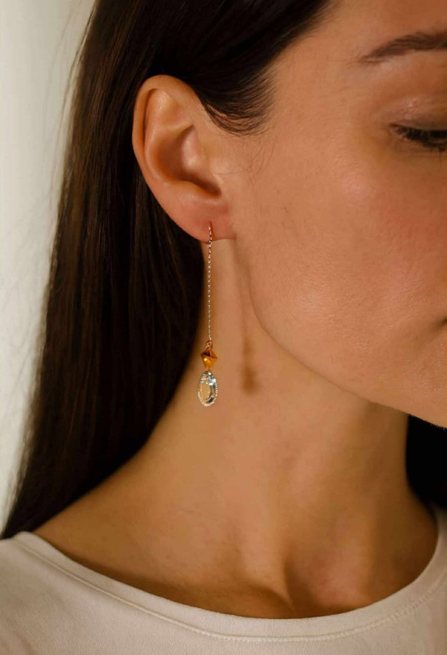 14K Gold Filled with Swarovski Crystals