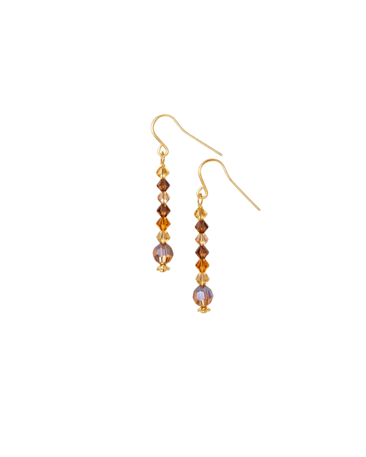 14K Gold Filled Swarovski Crystal Drop Earrings