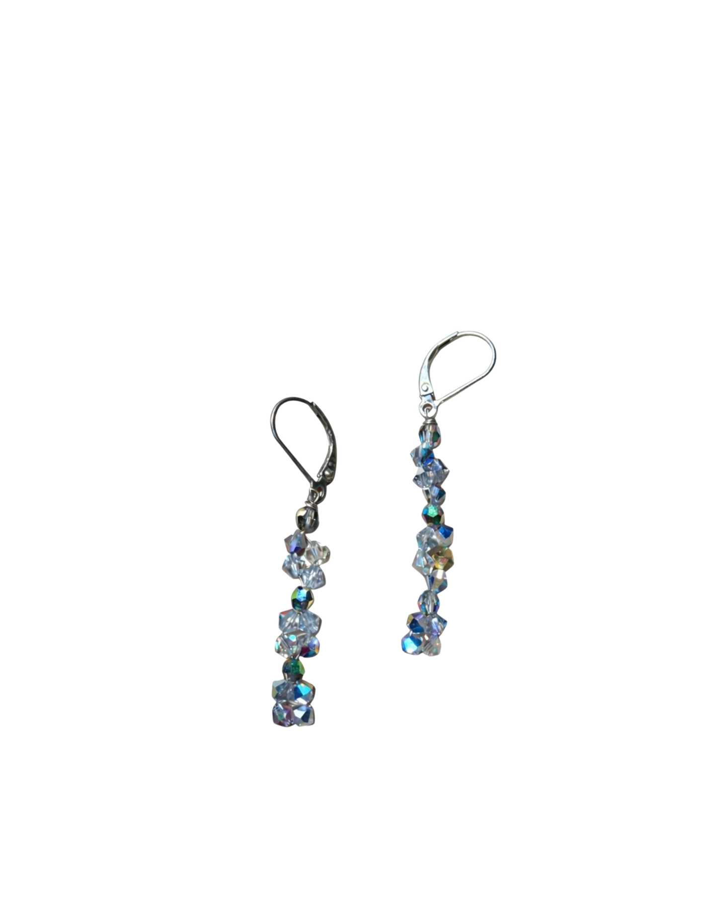 Sterling Silver Swarovski Crystal Drop Earrings