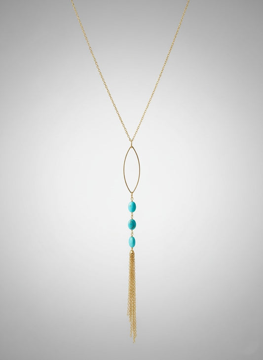 22” Turquiose on 14k Gold Filled Chain