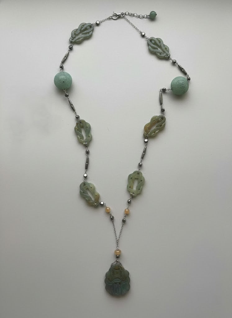 Carved Jade Necklace