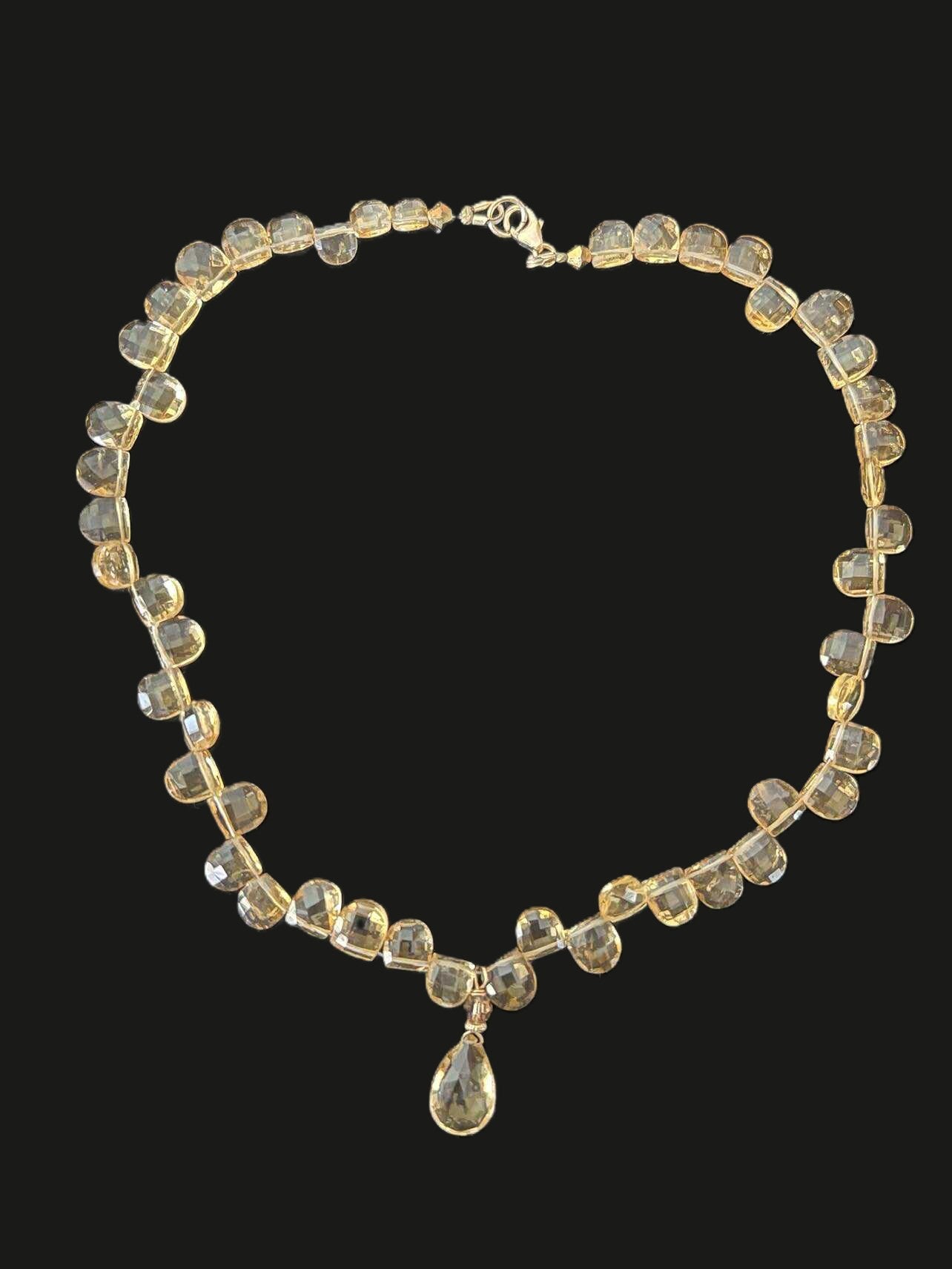 Citrine on 14K Gold-Filled with Wire