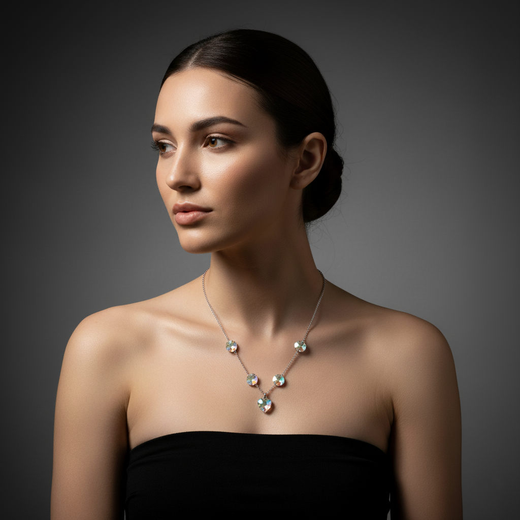 Crystal and Sterling Silver Necklace