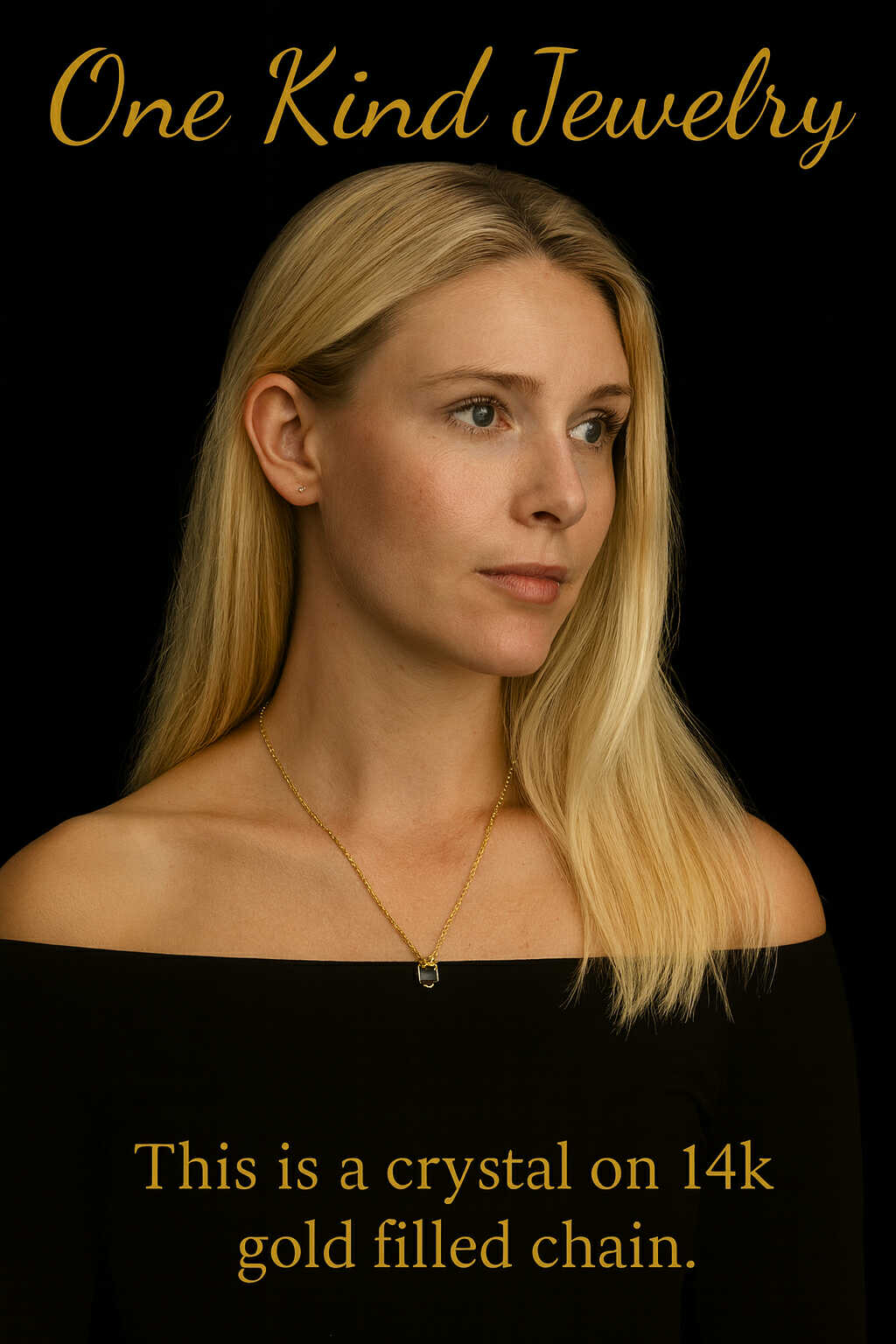 Crystal on 14K Gold-Filled Chain