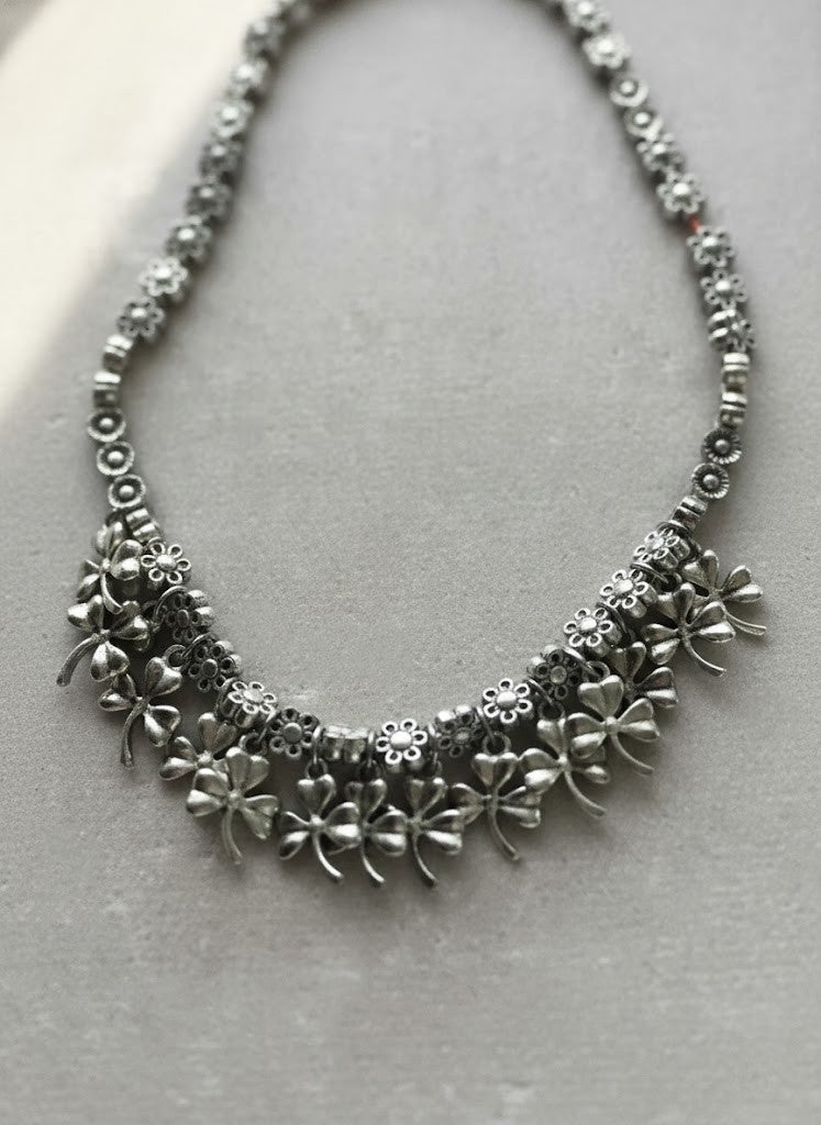 Fashion Jewelry Metal Floral Necklace