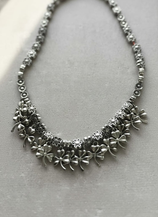 Fashion Jewelry Metal Floral Necklace
