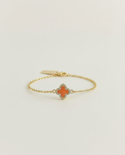 Gold Filled Orange Clover Charm