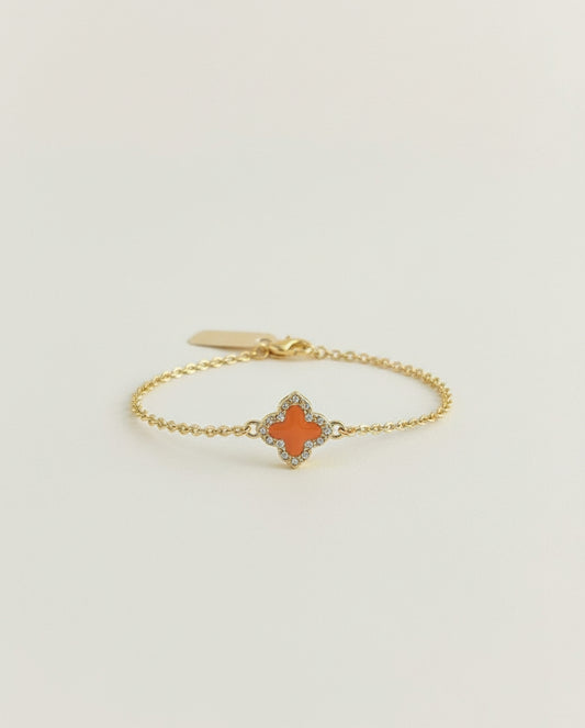 Gold Filled Orange Clover Charm