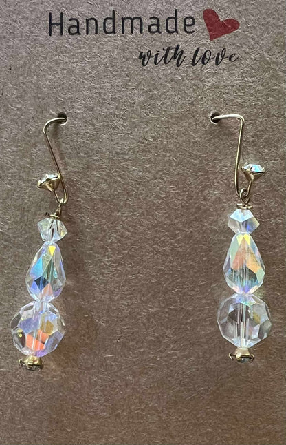 Gold Plated with Clear Swarovski Crystals