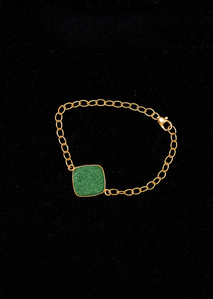 Green Charm on 14K Gold Filled
