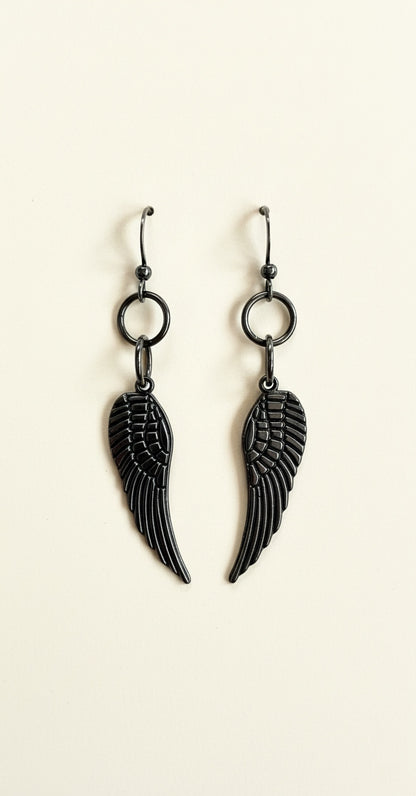 Gun Metal Angel Wings