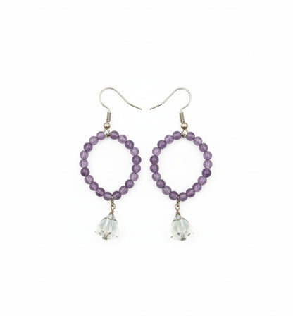 Handmade Purple and Green Amethyst Sterling Silver