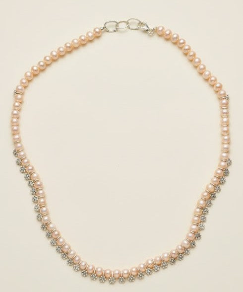 Light Peach Mother of Pearl Necklace