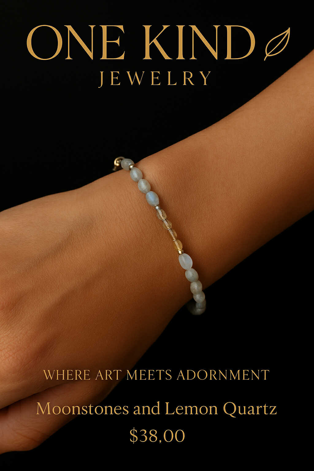 Moonstones and Lemon Quartz