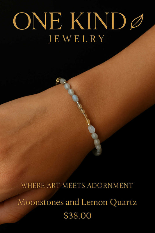 Moonstones and Lemon Quartz