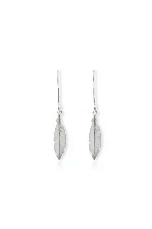 Sterling Silver Leaf Earrings