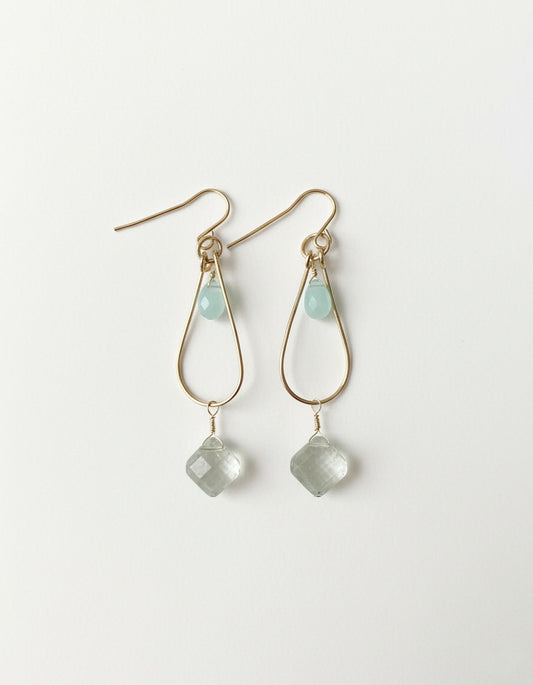 Sterling Silver Wire Wrap Natural Stones