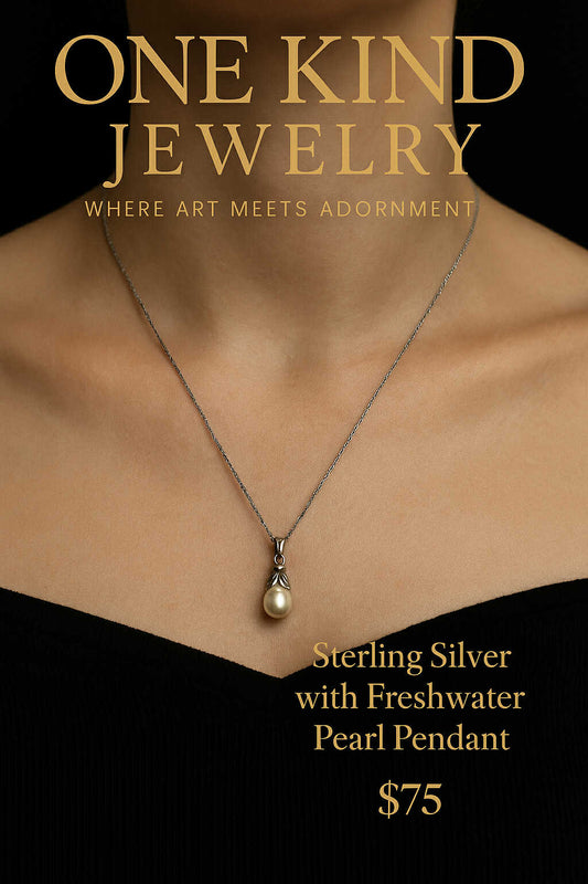 Sterling Silver With Freshwater Pearl Pendant