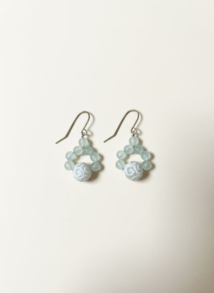 Sterling Silver with Natural Stones Earrings