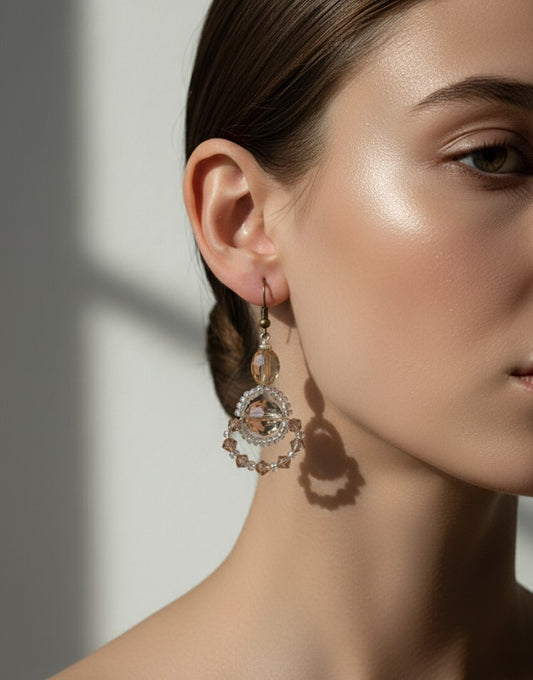 Sterling Silver and Natural Stones Earrings