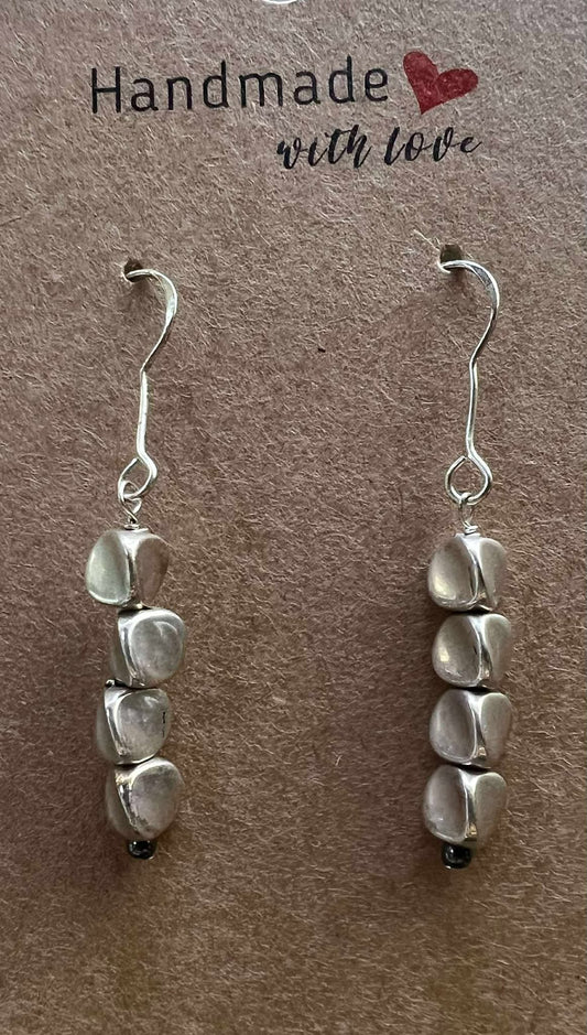 Sterling Silver Ear Wire and Beads