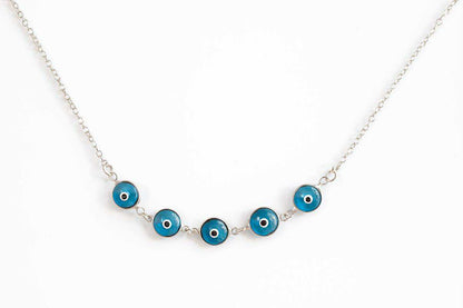 Sterling Silver Evil Eye Necklace