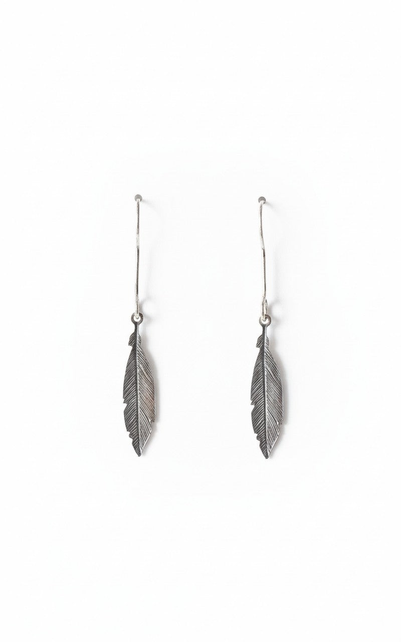 Sterling Silver Leaf Earrings