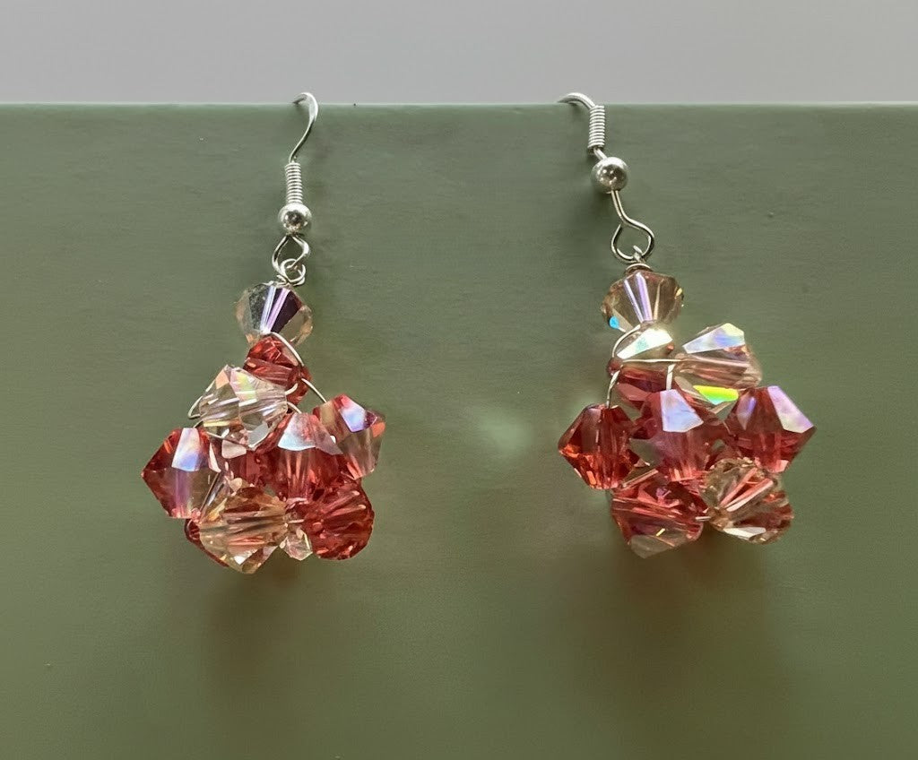 Sterling Silver Wire Wrap with Swarovski Crystals