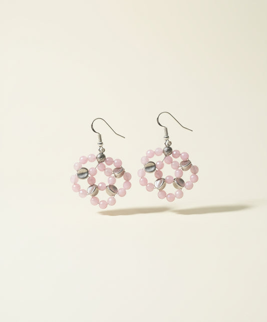 Sterling Silver with Fuchsia Jade