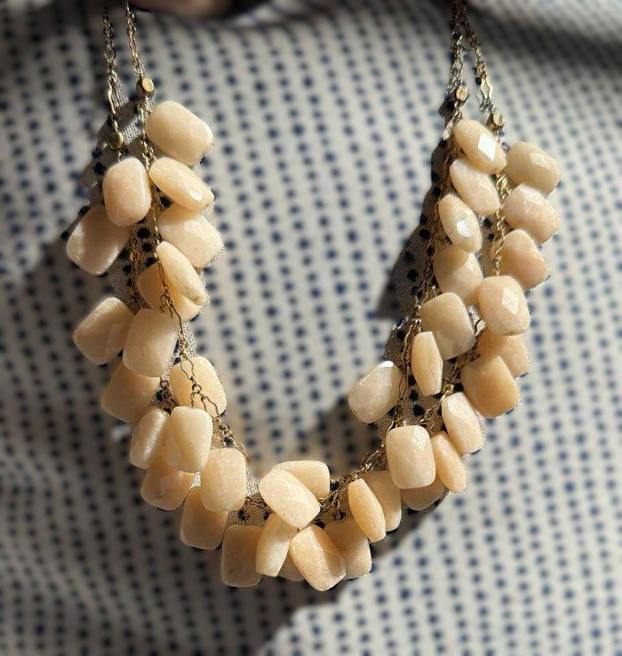 Yellow Jade on 14k Gold Filled Wire Wrap