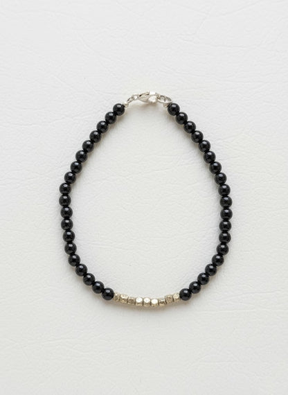 Black Onyx and Pyrite