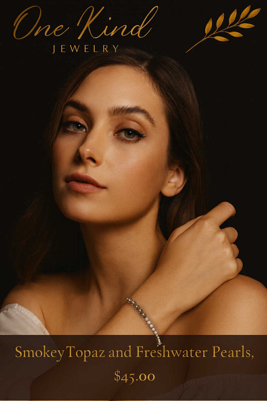 Smoky Topaz and Freshwater Pearls